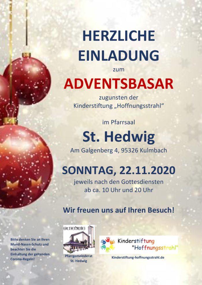 Adventsbasar St. Hedwig Kulmbach 2020