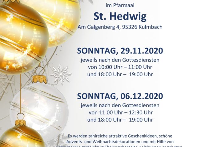 Adventsbasare II St. Hedwig Kulmbach 2020