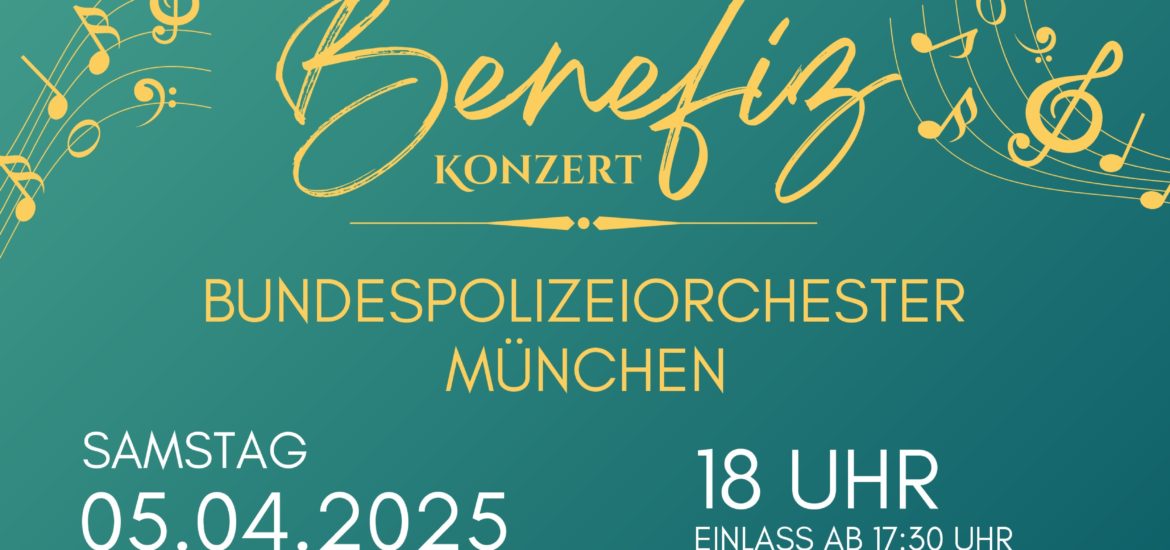 Plakat Benefizkonzert Bundespolizeiorchester München