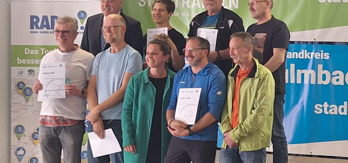 Stadtradeln 2025 - Urkundenverleihung